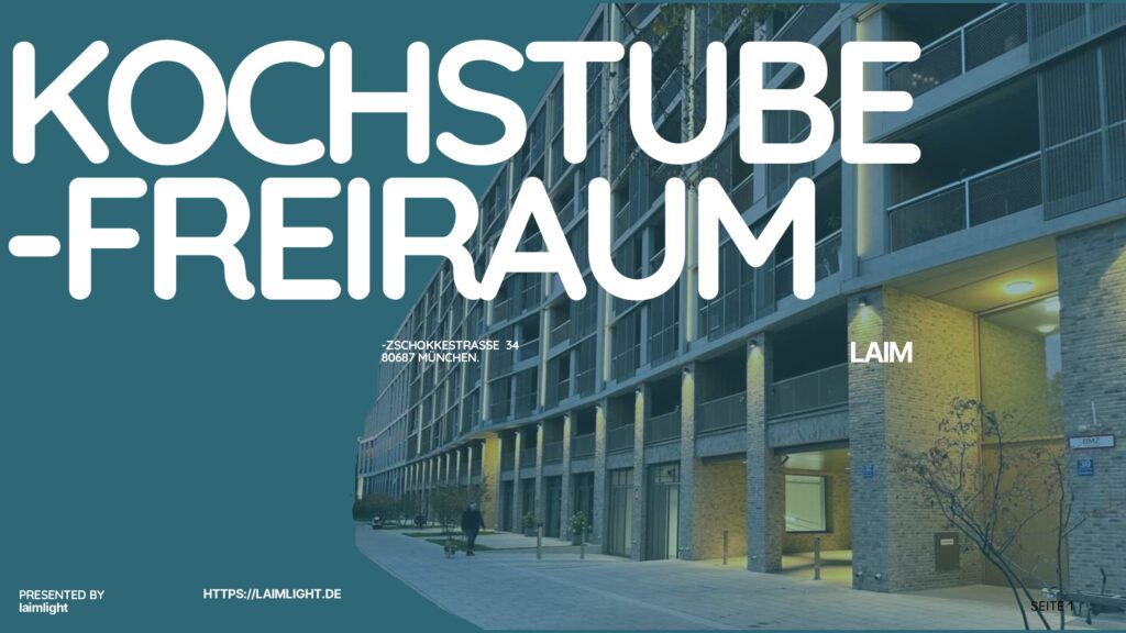Infobroschüre Eventfläche laimlight, deutsch